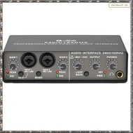 [L W H Y] Professional 24Bit 192KHz Audio Interface 2 Input Sound Card for Electric Guitar Loopback 