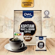 OWL Kopitiam Roast & Ground Kopi-O Gao Coffee, 20 sachets