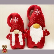 Personalised embroidery Plush Soft Toy Gnome Christmas