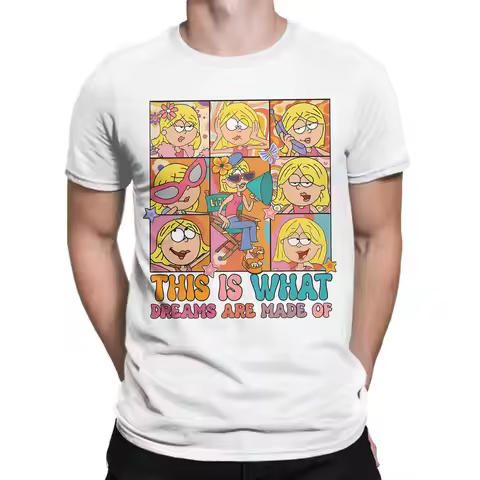 Hilarys Duffs Cartoon Lizzies T Shirt for Men Women 100% Cotton Funny T-Shirts Crew Neck Tees Short 