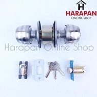 KUNCI PINTU BULAT KAMAR MANDI ARNETTA - CYLINDRICAL LOCK - STAINLESS