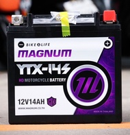แบตเตอรี่ มอเตอร์ไซค์ MAGNUM YTX-14 S (12V 14AH) /สำหรับ harley davidson สปอร์ตเตอร์ Made in Thailand