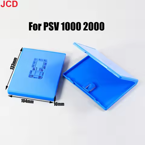 JCD 1pcs Blue Cassette Game Box Cover For PSV 1000 2000 Game Box For PS VITA PSV1000 2000 Holder She