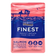 (6 qty) Fish 4 Dogs Pouch Finest Salmon Mousse For Dogs (Grain Free) 100g