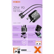 MOXOM LX-HC807 22.5W DUAL PORTS FAST CHARGER Support SCP 22.5W Charger Adapter PD 20W Dual-ports Fas