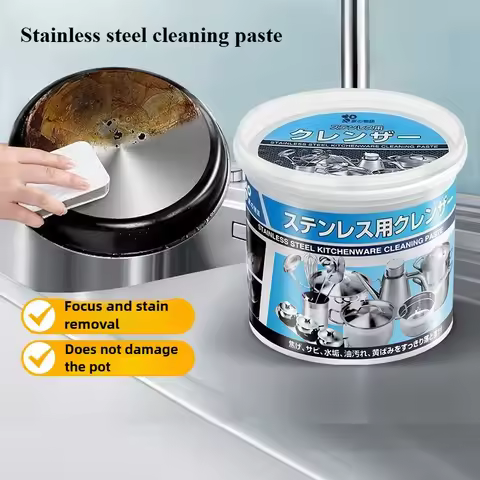 200g/500g Stainless Steel Cleaning Paste, Rust & Stain Remover, Gentle Multi - Purpose Kitchen Clean