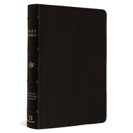 2025 ESV Large Print Compact Bible, Red Letter, Buffalo Leather, Deep Brown