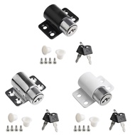 HL White Sliding Door and Window Bolt Universal Lock Set Sliding Yard Security Lock with Key-Home Of