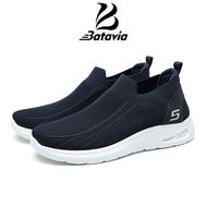 YB59 YB60 Batavia Sepatu Sneakers Slip On Kanvas Rajut Pria Tanpa Tali Casual Shoes SIZE 40-44