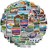 [Large Sticker]100pcs National Park Stickers for Laptop Luggage Bicycle Guitar Skateboard Scrapbook 