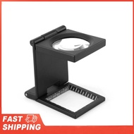 10X Magnifier Zinc Alloy Magnifier Magnifying Glass 10x28mm Three Folding with Scale