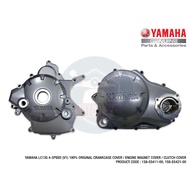 YAMAHA LC135 135LC V1 4S 100% ORIGINAL CRANKCASE COVER LEFT ENGINE MAGNET COVER KULIT ENJIN CASING CLUTCH COVER RIGHT
