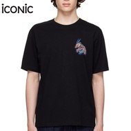 iCONiC BLACK HORUS T-SHIRT #4528 เสื้อยืด สีดำ ปักฟองน้ำ เทพแพะฮอรัส 3มิติ นุ่มนิ่ม เสื้อยืดผู้หญิง 