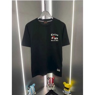 EVISU/God of Fortune 2026 Classic Round Neck Short-Sleeved T-Shirt Men Women Style Slim-fit Creative