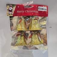 Christmas Bell Ribbon Decoration Contents 4 6cm OPP P24/29
