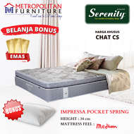 Kasur Springbed Elite Serenity Impressa Pocket Spring Spring bed Matras