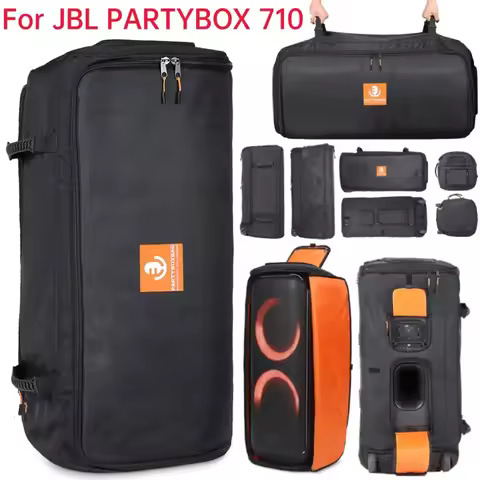 Speaker Shoulder Bags Waterproof Foldable Carrying Case Protection Speaker Storage Bags Pouch with H