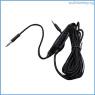 WU 3 5mm to 3 5mm Headphone Cord for G633 G933 G935 G635 Headset Cable Volume Control Corrosion resistant Plug 200cm