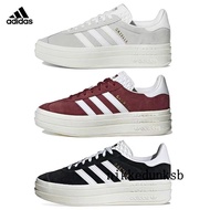 Adidas Gazelle Bold Kasual Sneakers Bertapak Tebal Kasut Menambah Tinggi Hitam Putih HQ6912/HQ6893