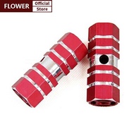 FOF 2Pcs Aluminum M TB Bike Bicycle Axle Pedal Foot Pegs Bike Accessories FOO