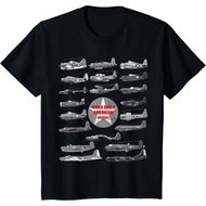 WW2 Planes Warbirds Plane Spotting American T-Shirt