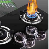 INSTORE Oven Guard Lock Lid, High Temperature Resistance Transparent Stove Knob Gas Cover, Portable Self-adhesive PC Gas Stove Knob Covers For Kitchen