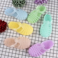 Children's sandals summer new baby toddler boys and girls waterproof anti-slip plastic soft bottom jelly beach crystal shoes