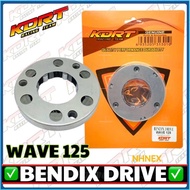 BENDIX DRIVE KDRT PRODUCTS THAILAND FOR HAYATE 125 SNIPER 135 XRM 110 WAVE 125 RAIDER J SCOOPY/BEAT