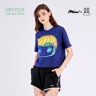 AMAZE Tee shirt Multi Face เสื้อยืด แขนสั้น ทรงครอป สีกรม A9XKNV