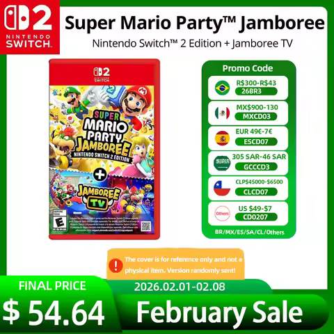 Nintendo Switch 2 Switch 1 Super Mario Party Jamboree+Jamboree TV Juegos Games Deals 100% Physical G