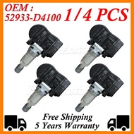 1/4PCS Tire Pressure Sensor 52933-D4100 TPMS For 2017 2018 2019 KIA Optima Sportage Sorento Genesis 