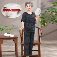 Đồ bộ cho mẹ cho bà B30 lụa mango quần dài áo cộc Họa Tiết Sang Trọng Hàng Lụa Mango Cao Cấp chất đẹ