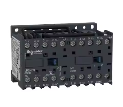 LP2K0901BD LP2-K0901BD reversing contactor - 3P - AC-3 = 440 V 9 A - 1 NC - 24 V D