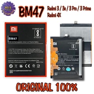 (1) Baterai xiaomi ORIGINAL BM47 Redmi 3 3s Redmi 4x Redmi 3 pro Redmi