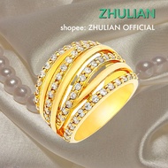Zhulian (RG5092) Saduran 24K Gold Ring. Zhulian 24K Gold Plated Ring.