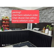 langsir skirting dapur sinki, kabinet table top