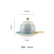 Casserole White Porcelain Ceramic Restaurant Chinese Style Casserole for Cooking Fish Wings And Bird