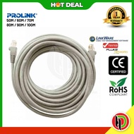 Hotdeal Fluke Tested 23 AWG Prolink Cat6 Network Cable ( Cat6 Patch Cord ) - 50m / 60m / 70m / 80m /