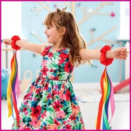 Dance Ribbons Wrist Streamers 19.69 Inch 6 Pieces Multi-Colored Handheld Decoration Dancing Streamer