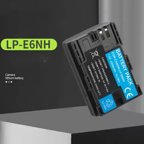 2250mAh LP-E6NH E6N E6 Camera Battery For Canon EOS R R5 R6 5D Mark IV III 5DS R 6D Mark II 7D Mark 