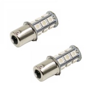 2pcs 1156BA15S White Red Yellow Warm White DC12 5050SMD 18LED  (RED LIGHT)