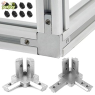 YUEJIPH Bracket Connector Durable 2020 3030 4040 Series Slot Aluminum Extrusion Profile 3-Way