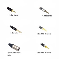 HIFI 3.5/2.5/4.4mm Balanced 16 Core 99% 7N OCC Copper Headphone Upgrade Cable Cable For HD800 HD800S HD820 Headset Cable