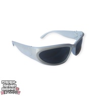 HEYMOU SPORTY Y2K BLACK GLASSES - GREY FRAME GLASSES