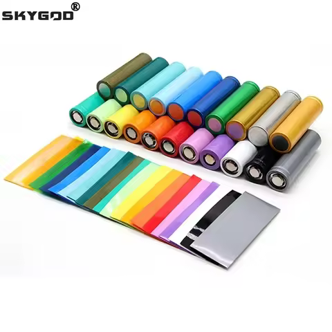 18650 21700 26650 PVC Heat Shrink Tube Precut Insulated Film Protection Cover Case Pack Sleeving Lip