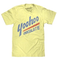 Men's Retro Yoo-hoo Logo T-Shirt - Faded Yoo Hoo Chocolate Shirt