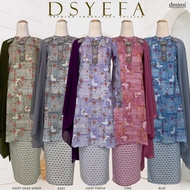 KURUNG PAHANG PRINTED DSYEFA DMIMI BLACL, PINK, GREY, SAGE GREEN, DUSTY PINK