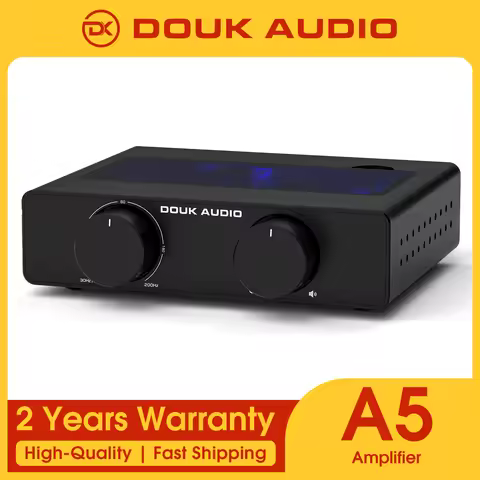 Douk Audio A5 TPA3255 Stereo Amp HiFi Audio Class D Amplifier High-Pass Filter Home Power Desk Amp 3