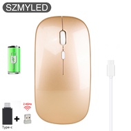 Wireless Slim Silent Mouse 2.4G Portable Office Optical Mouse Rechargeable Mice With USB Receiver Ty
