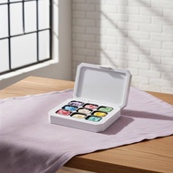 [beaty-t] 9 Colors Vivid Nail Palette Glue 9 Grids for Watercolor Art and Custom Manicure Styles